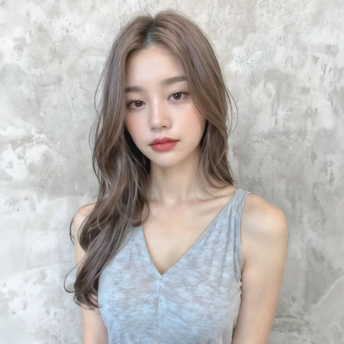ロング カット ヘアカラー トリートメント ココ ルアナのヘアスタイル