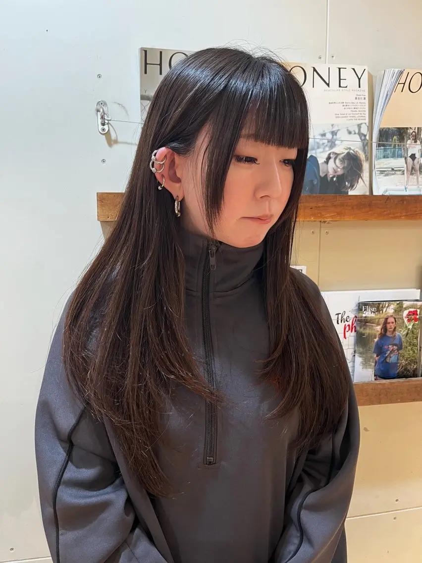 ロング レイヤーカット ルナᯓ☆/ ブリーチモデル募集中のヘアスタイル