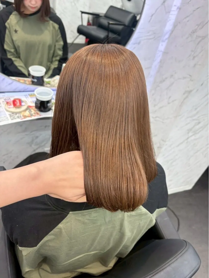 カラー ⋆✦ Leon カット¥1100‼️のヘアスタイル
