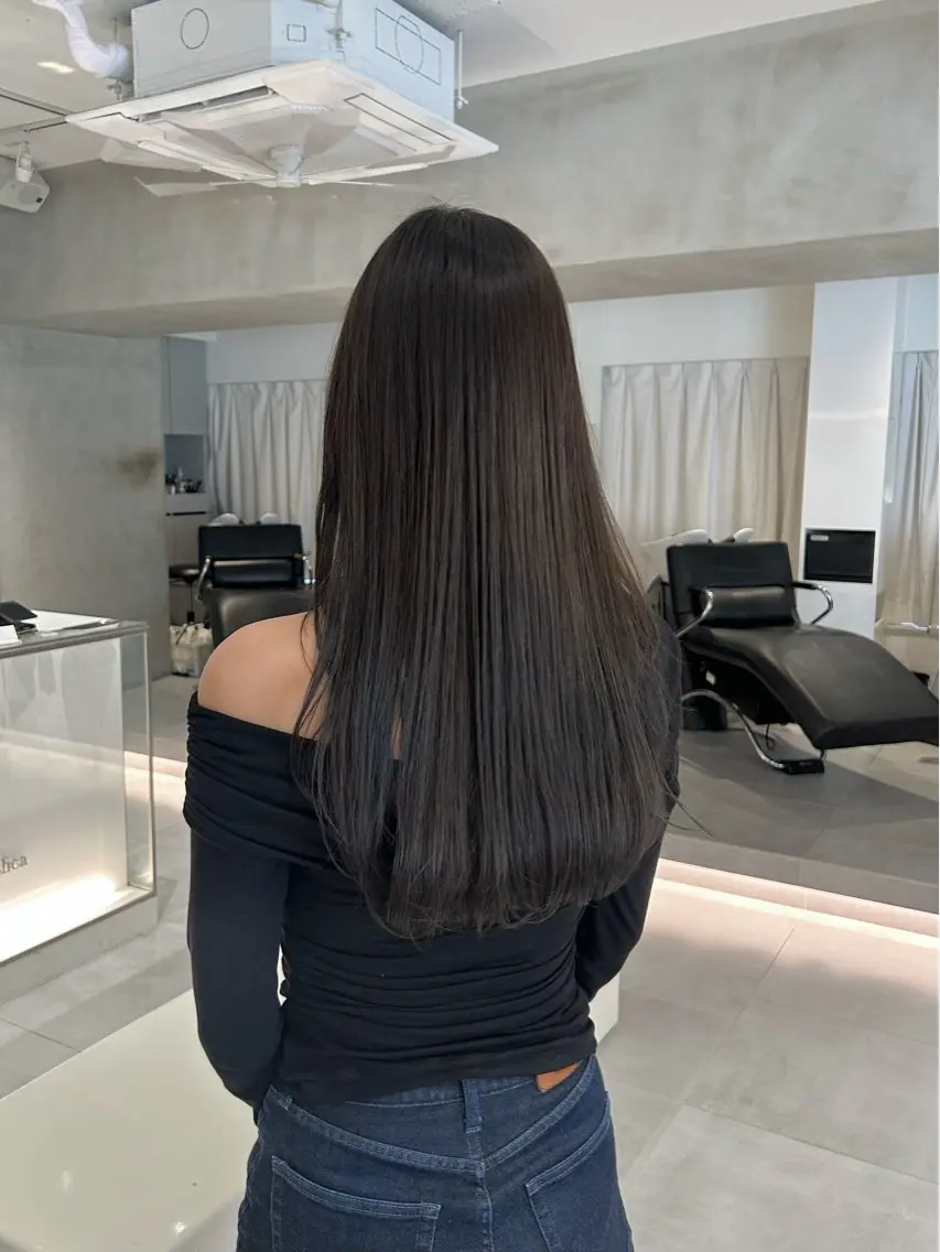 ロング カラー カット ヘアカラー トリートメント 🧚つやさらhair 🧚manakaのヘアスタイル
