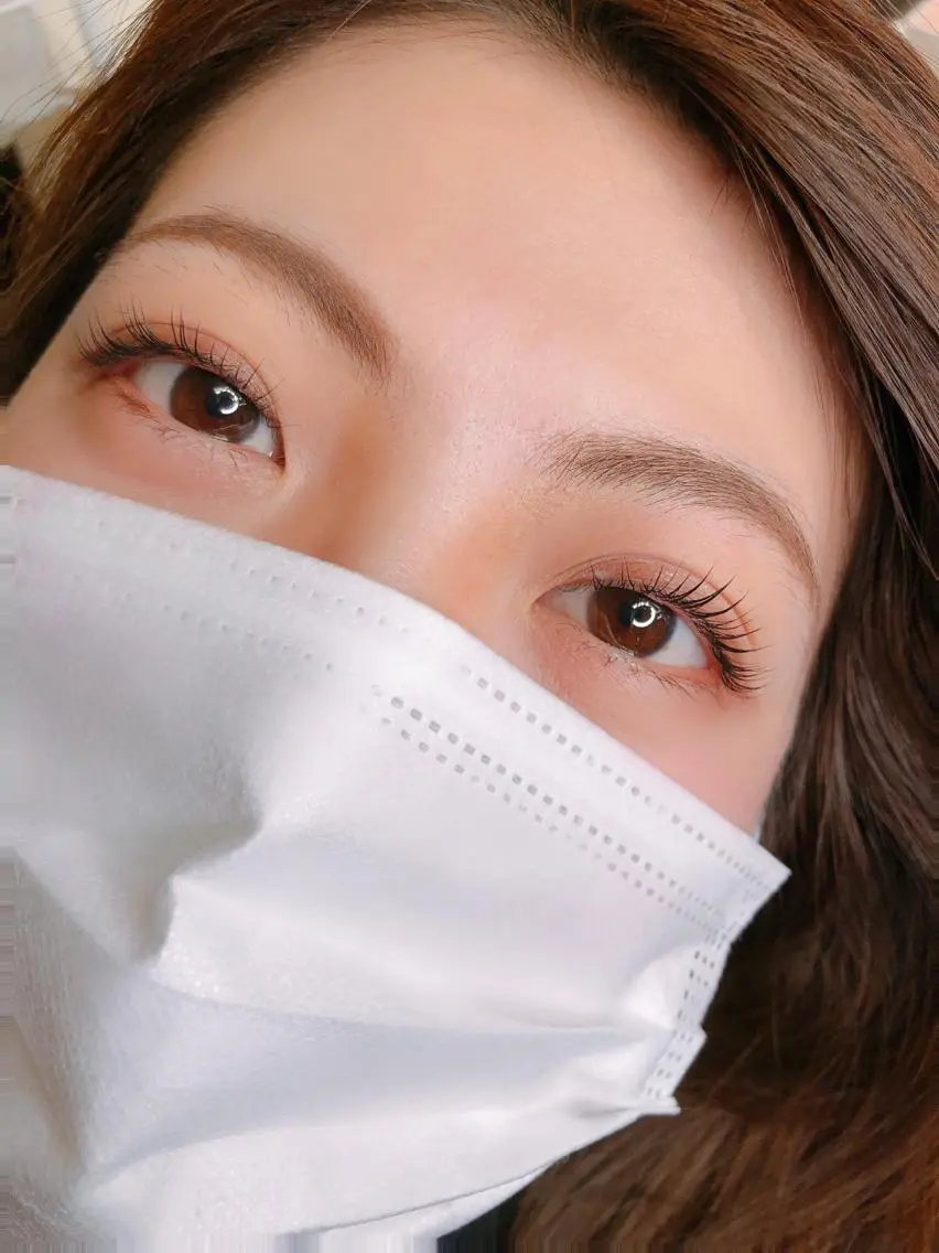 まつ毛パーマ 上の写真