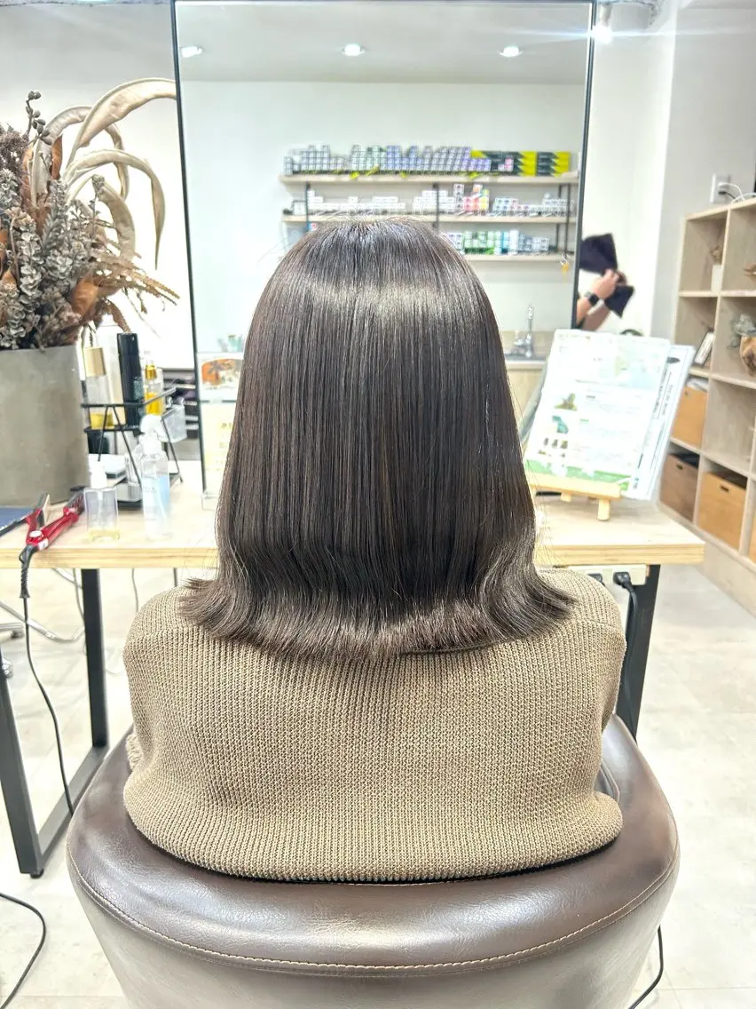 ふんわり透明感カラー𓂃💎🫧‪（ワンカラー＋トリートメント）の写真