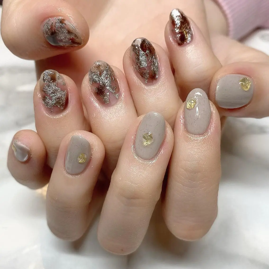 ネイル ニュアンスネイル ハンドネイル nail salon 9NINEのネイルデザイン