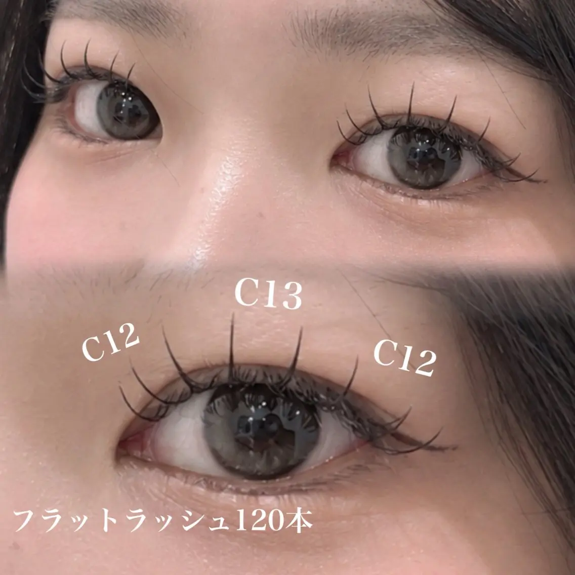 マツエク・マツパ 束感まつ毛 フラットラッシュ ナチュラル マツエク 梅田/LEDまつエク /Mai🎀ིྀのマツエク・マツパデザイン