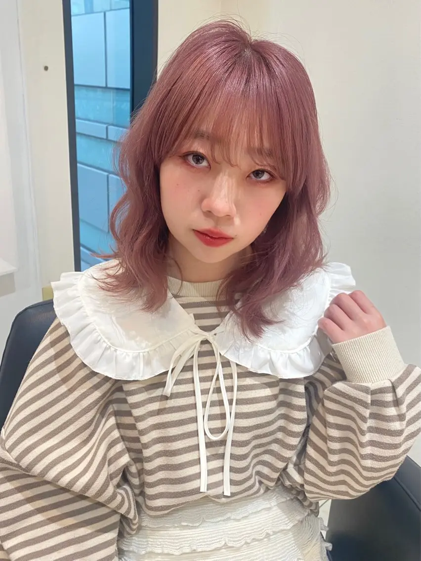 ミディアム カラー カット ヘアカラー トリートメント mai / linoah˚✧のヘアスタイル
