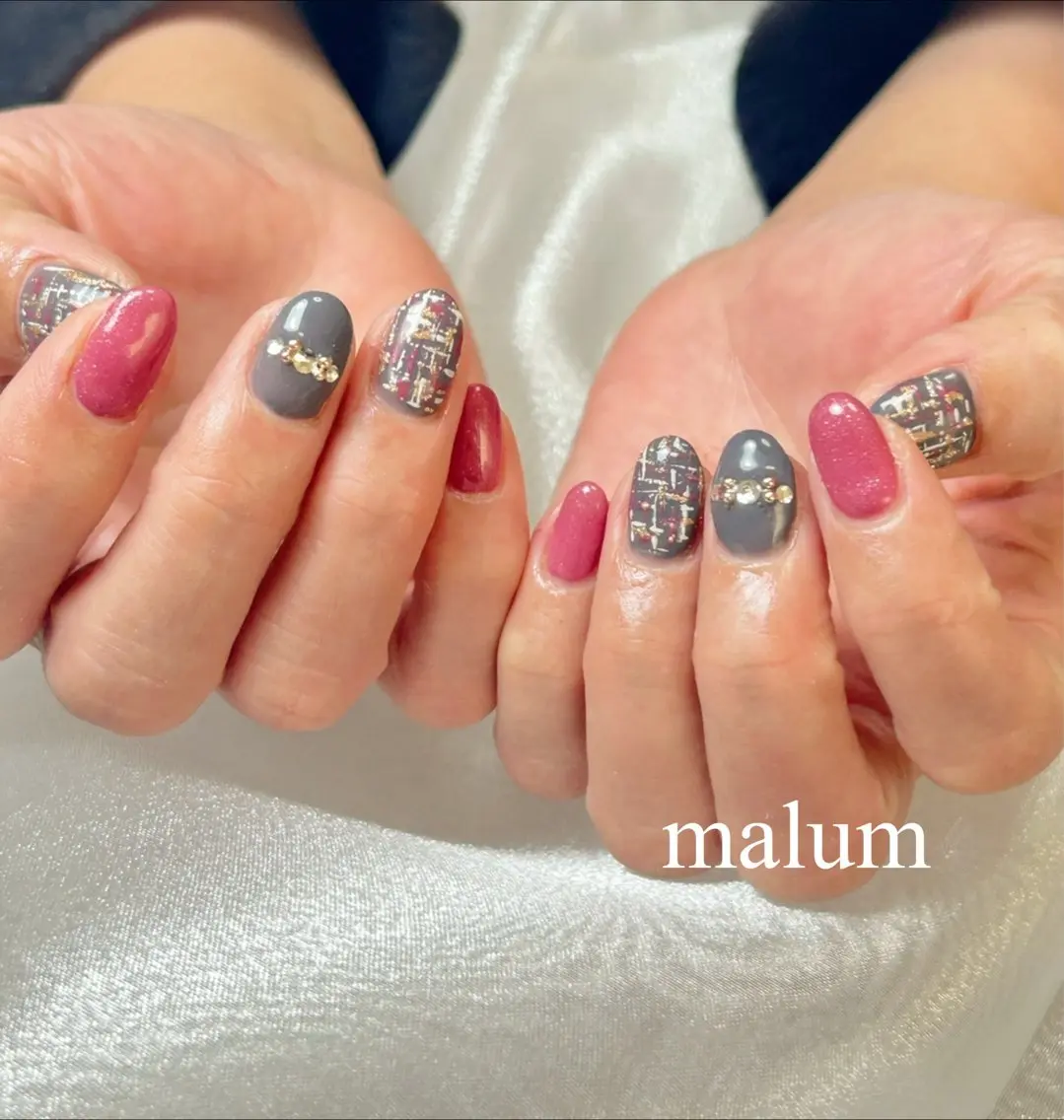 ネイル ハンドネイル malum nailのネイルデザイン