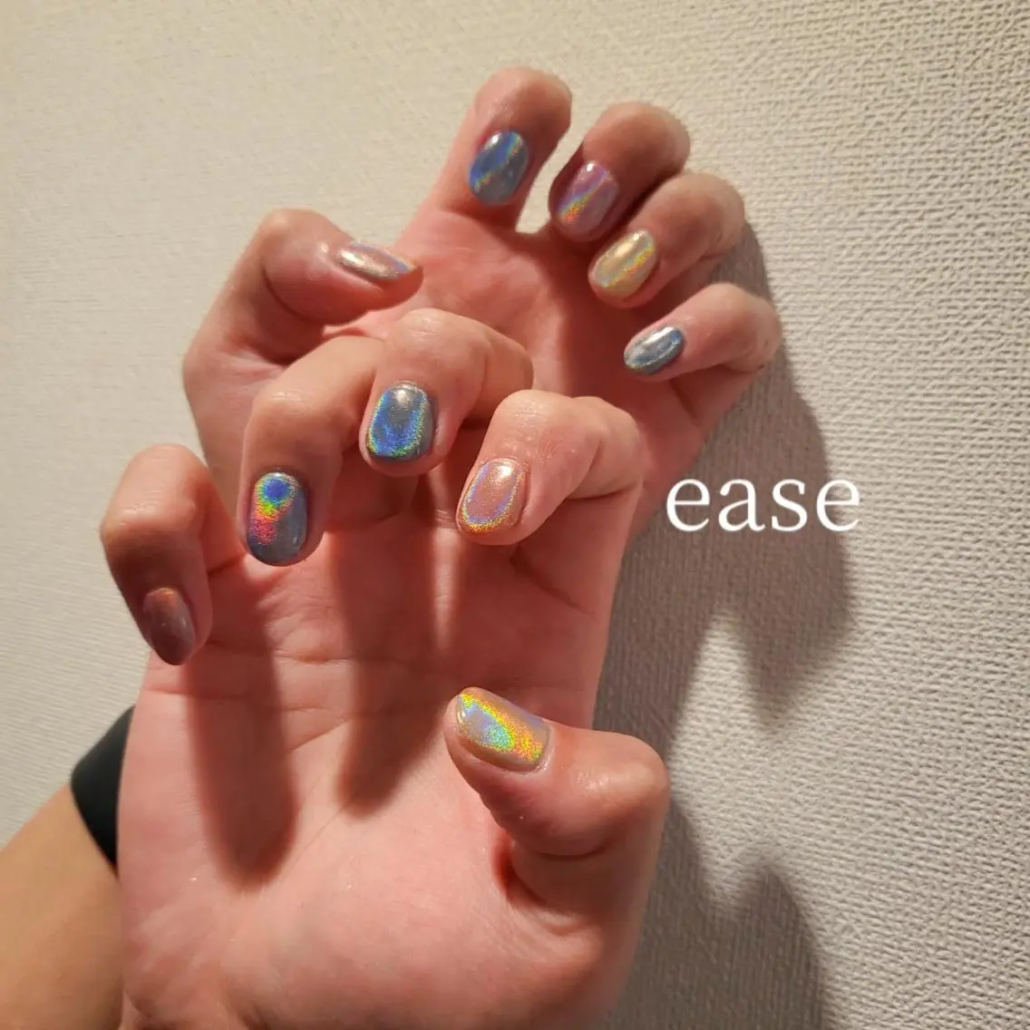 ショート カラー キッズ パーマ ネイル ヘアアレンジ マツエク・マツパ メンズ アイブロウ ease NAILSALONのネイルデザイン