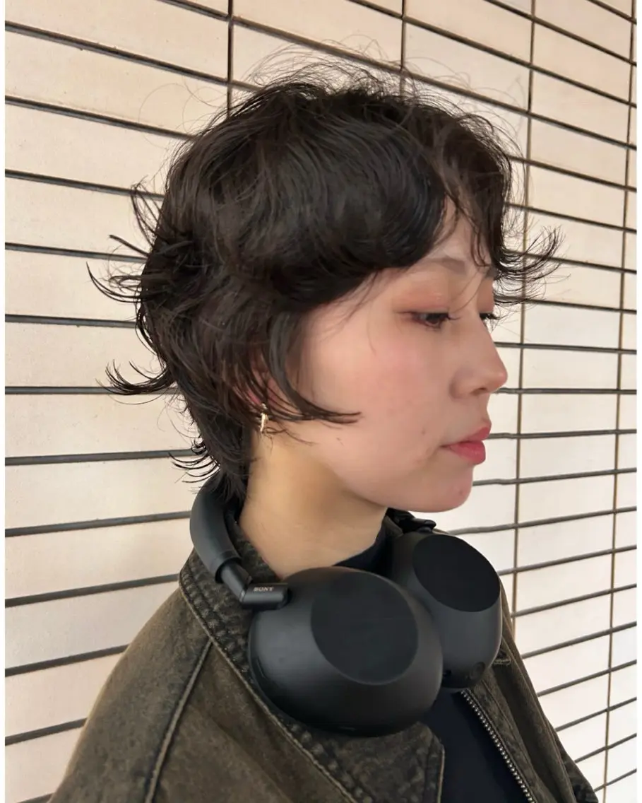 ショート パーマ カット パーマ トリートメント デザインパーマ/ カット/nanaのヘアスタイル