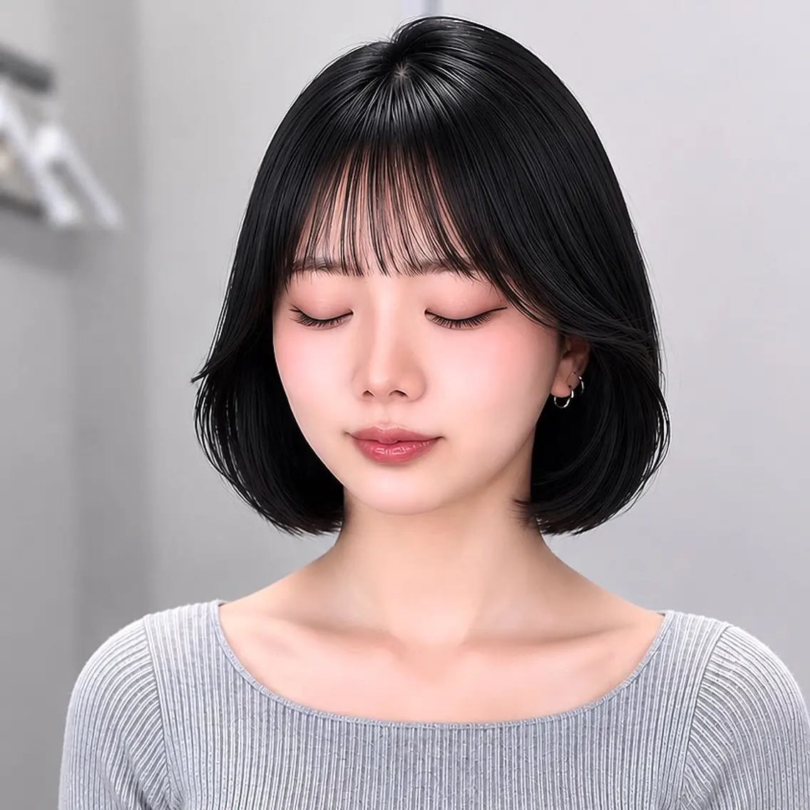 ショート ボブ タンバルモリ 韓国風ヘア カット タンバルモリ/ タッセルボブ/神山のヘアスタイル