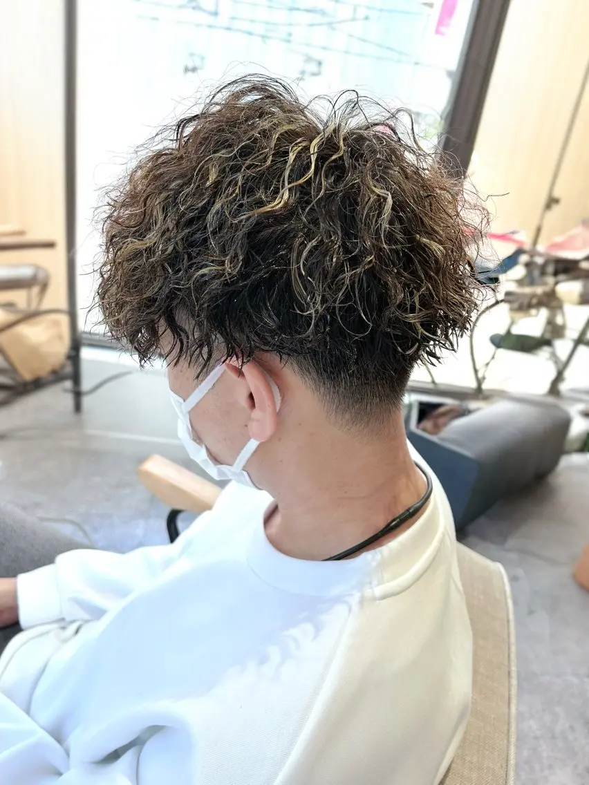 カット＋メンズツイストスパイラルパーマの写真