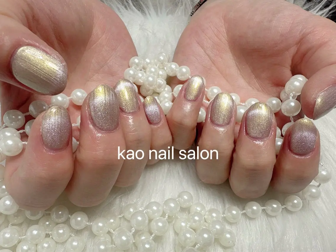 ネイル ハンドネイル kao nail マグネット/長さだしのネイルデザイン