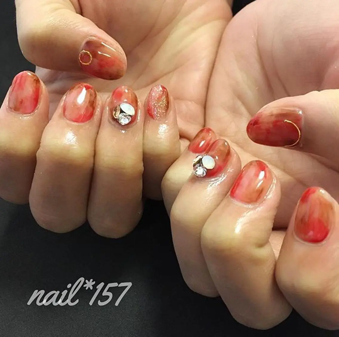 ネイル ニュアンスネイル nail*157 .のネイルデザイン