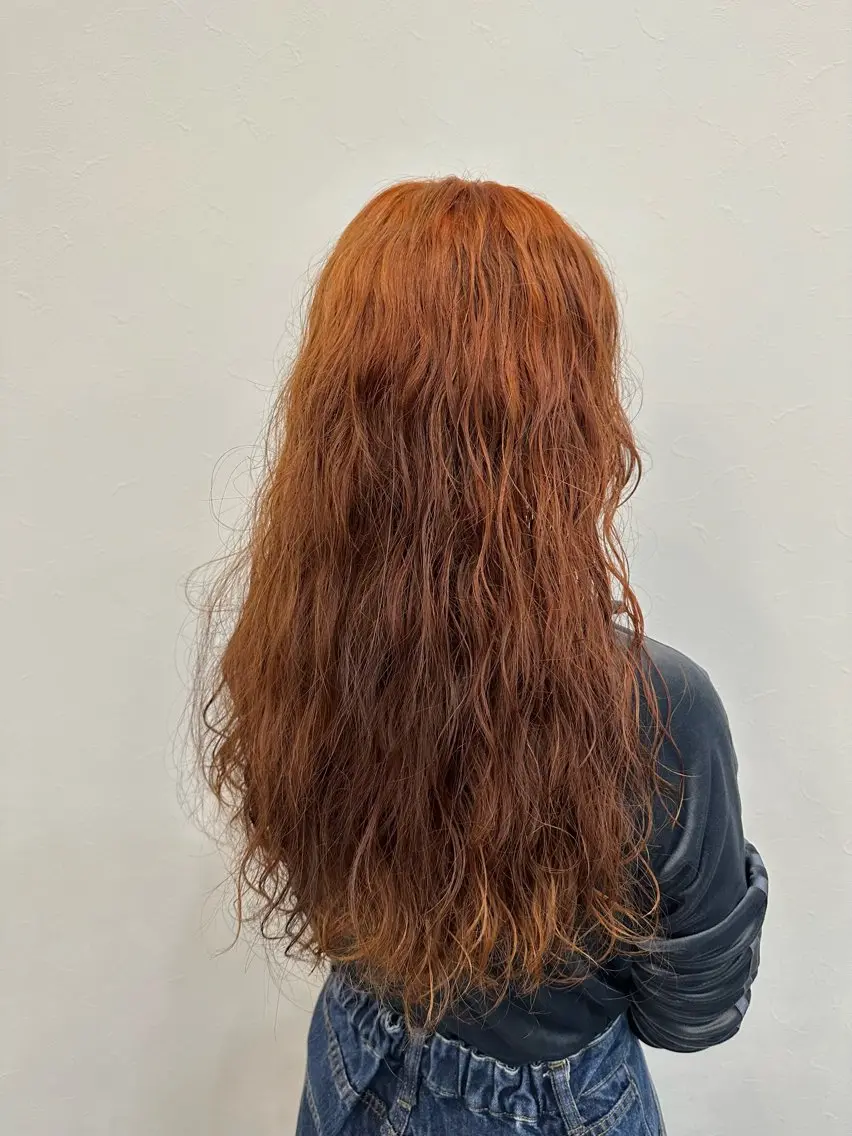 ロング パーマ カット パーマ トリートメント おおつか せいやのヘアスタイル