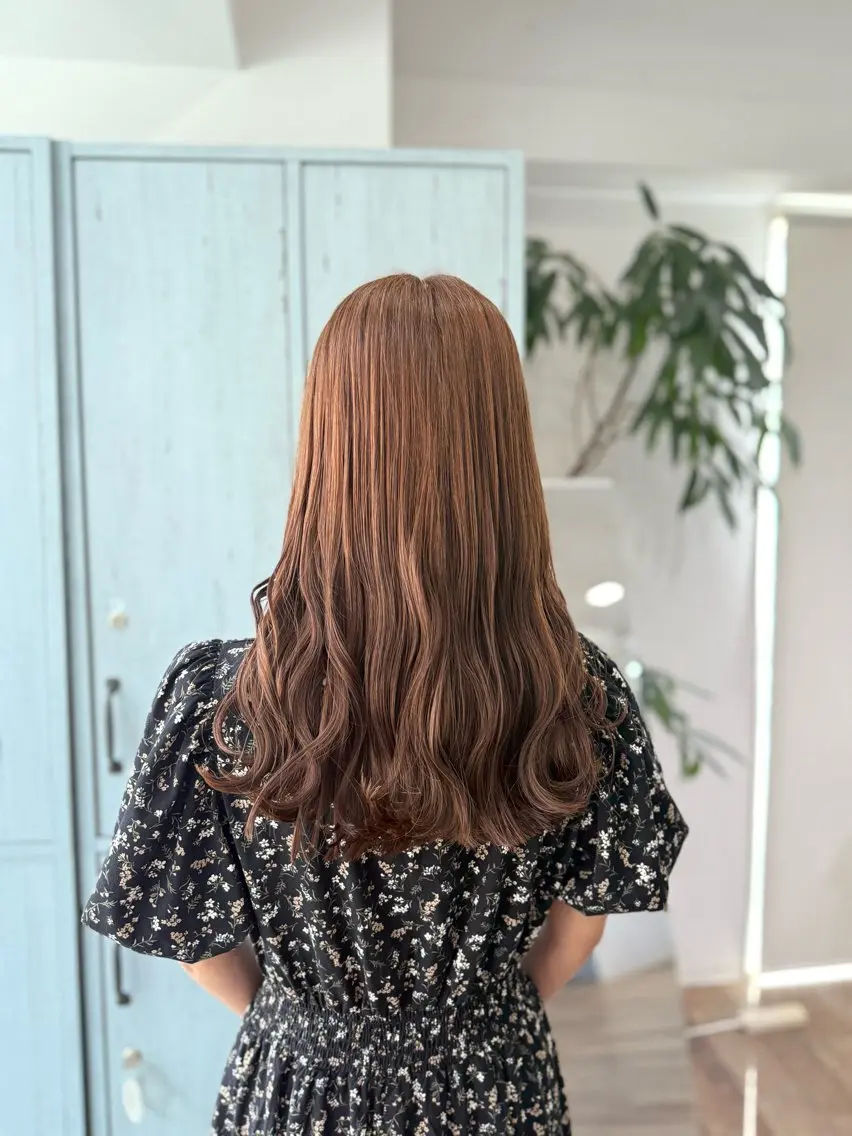 ロング ピンク・ラベンダー/ レイヤー/NANAのヘアスタイル