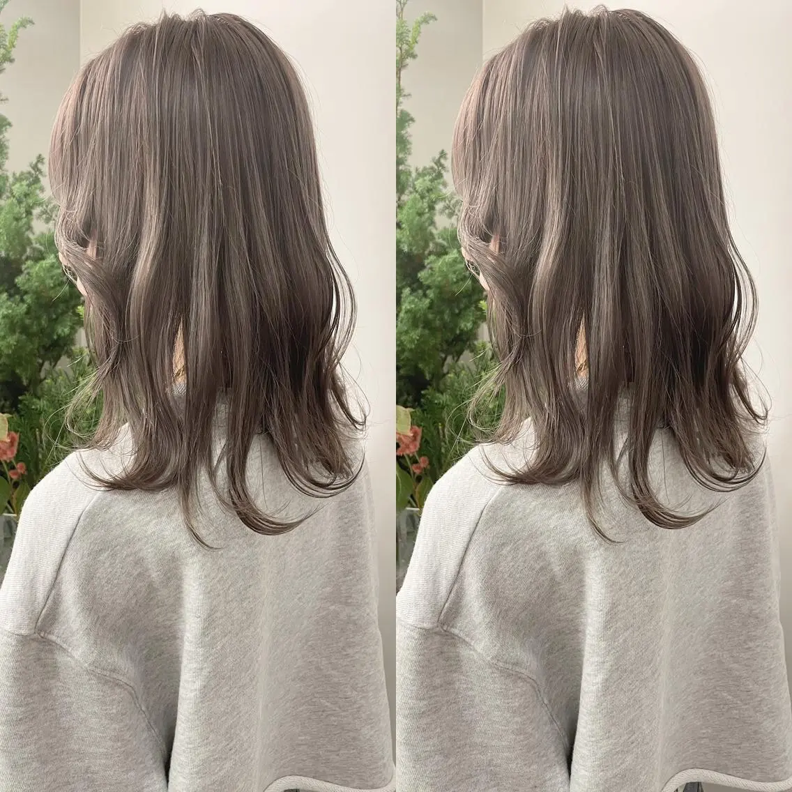 セミロング カラー ヘアカラー トリートメント 髪質改善will hairdesignのヘアスタイル