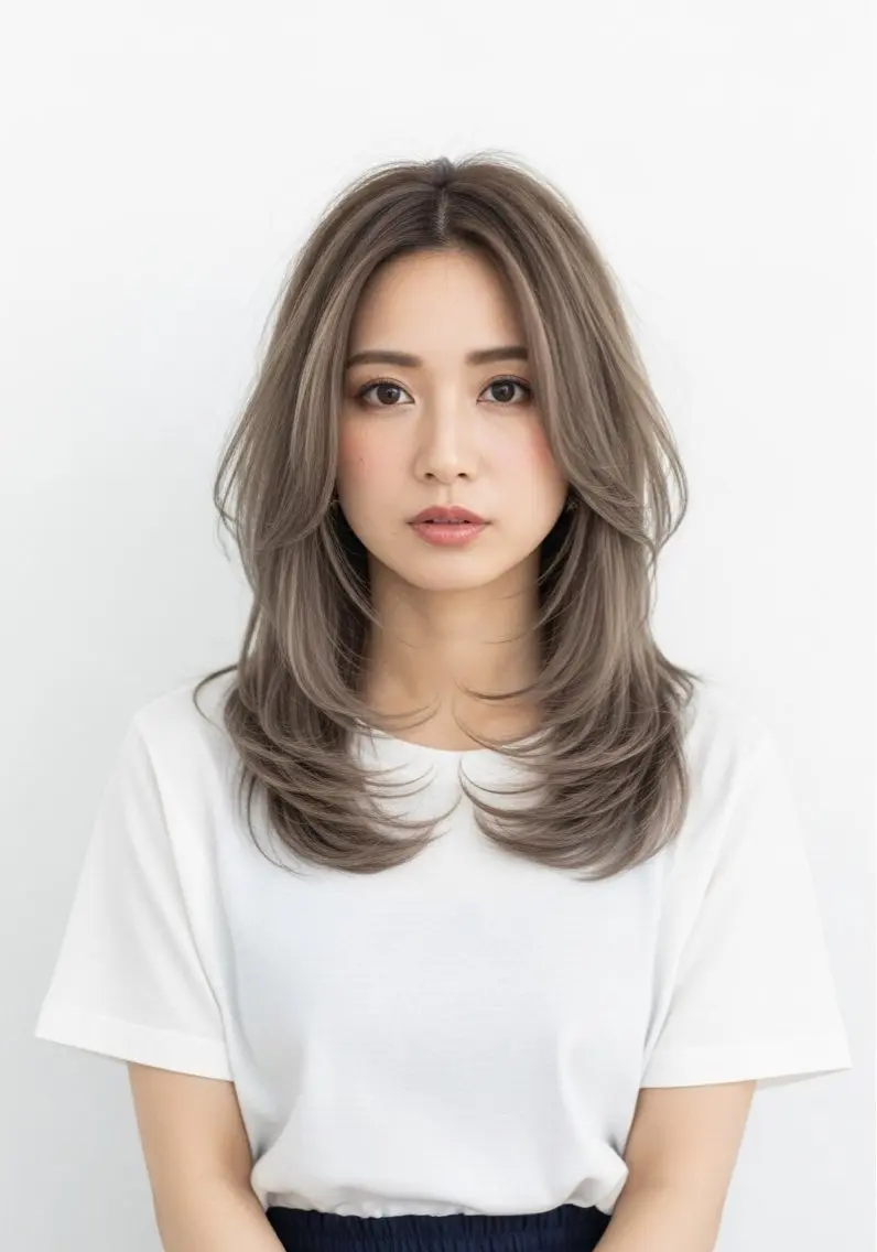 セミロング カット レイヤーカット/ yukina/浜松のヘアスタイル
