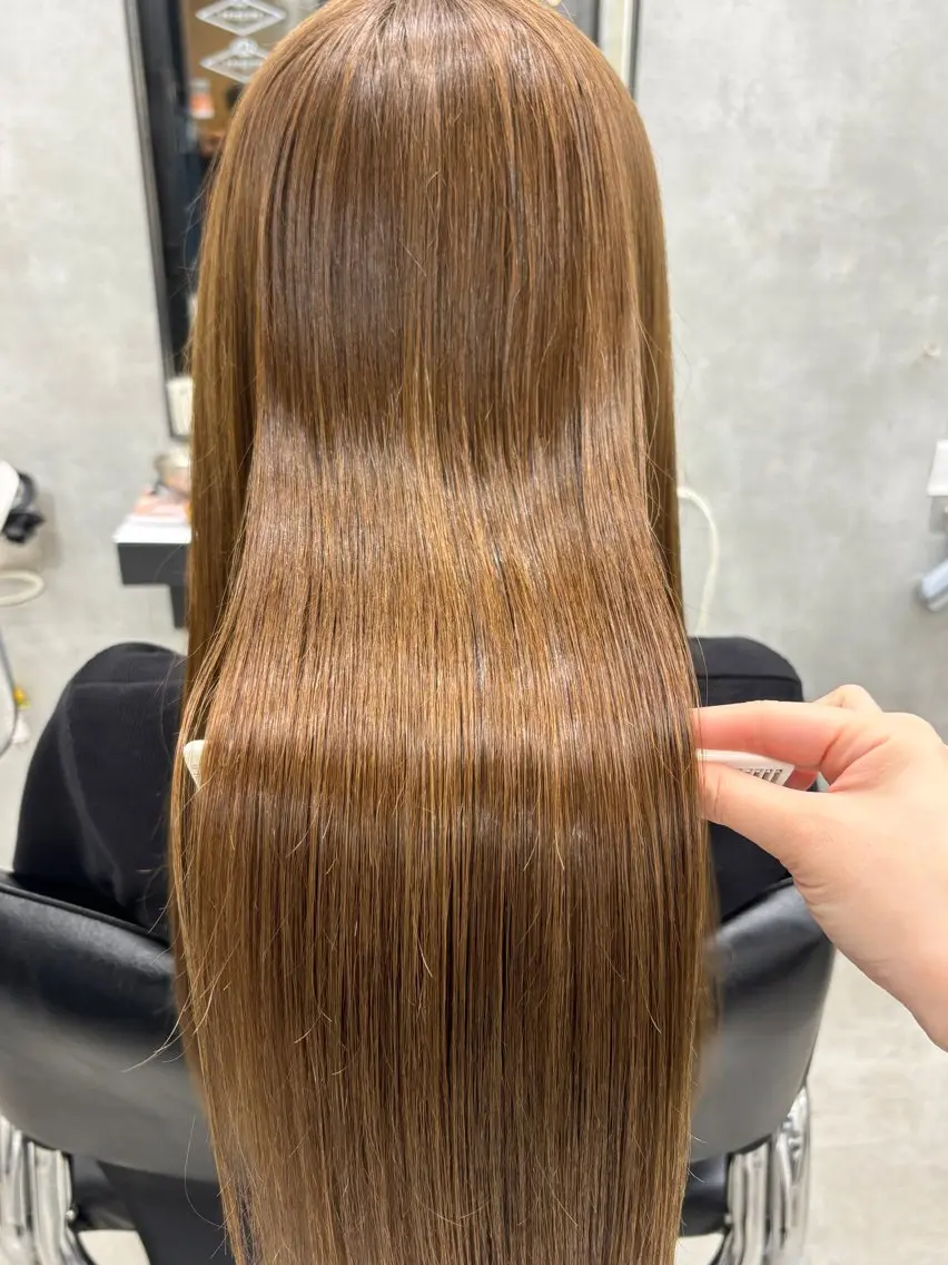 セミロング 縮毛矯正 トリートメント 縮毛矯正 宮尾 星夢のヘアスタイル