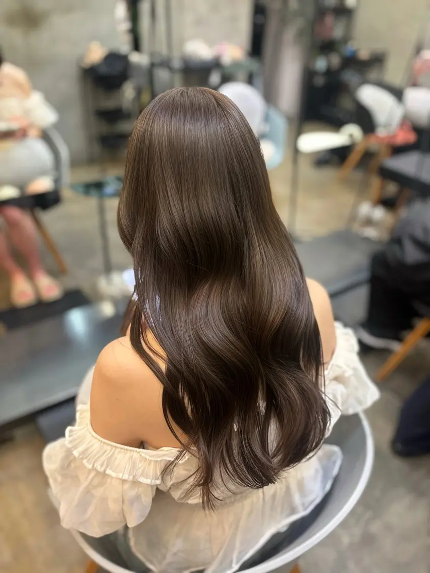 ロング カラー ベージュカラー ブリーチ ブリーチなしカラー ヘアカラー 榎本 すみれのヘアスタイル