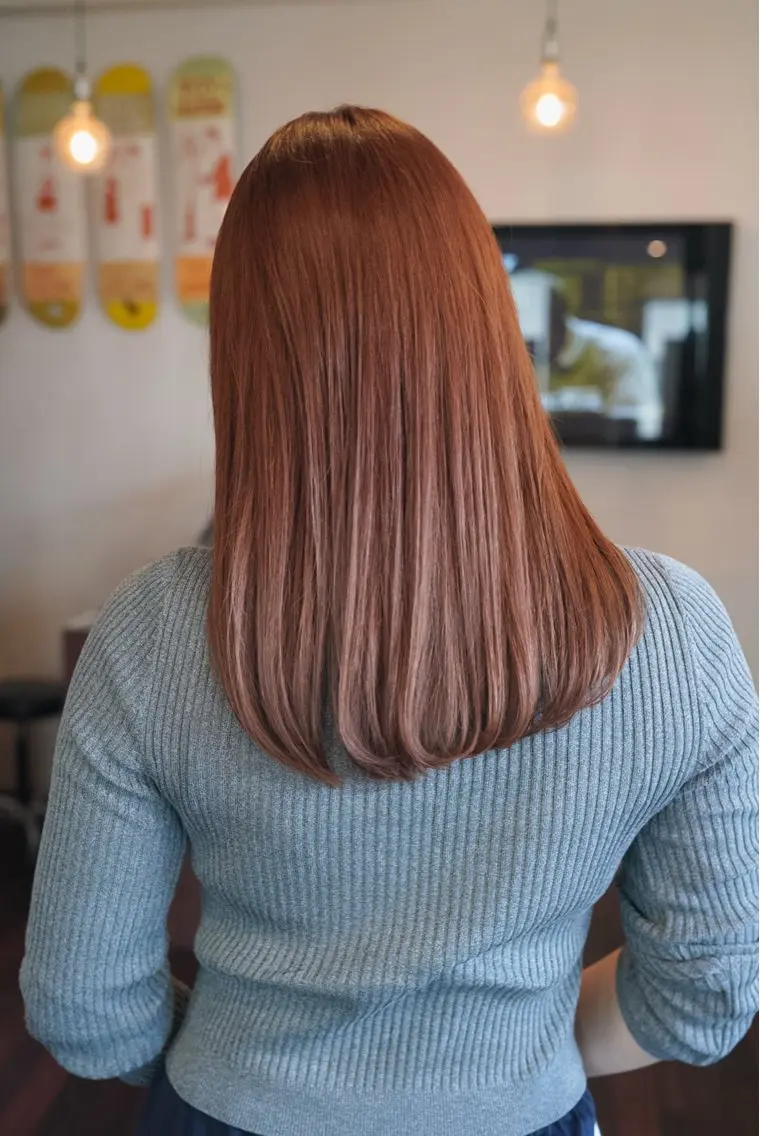 セミロング カラー 千葉 慎也のヘアスタイル