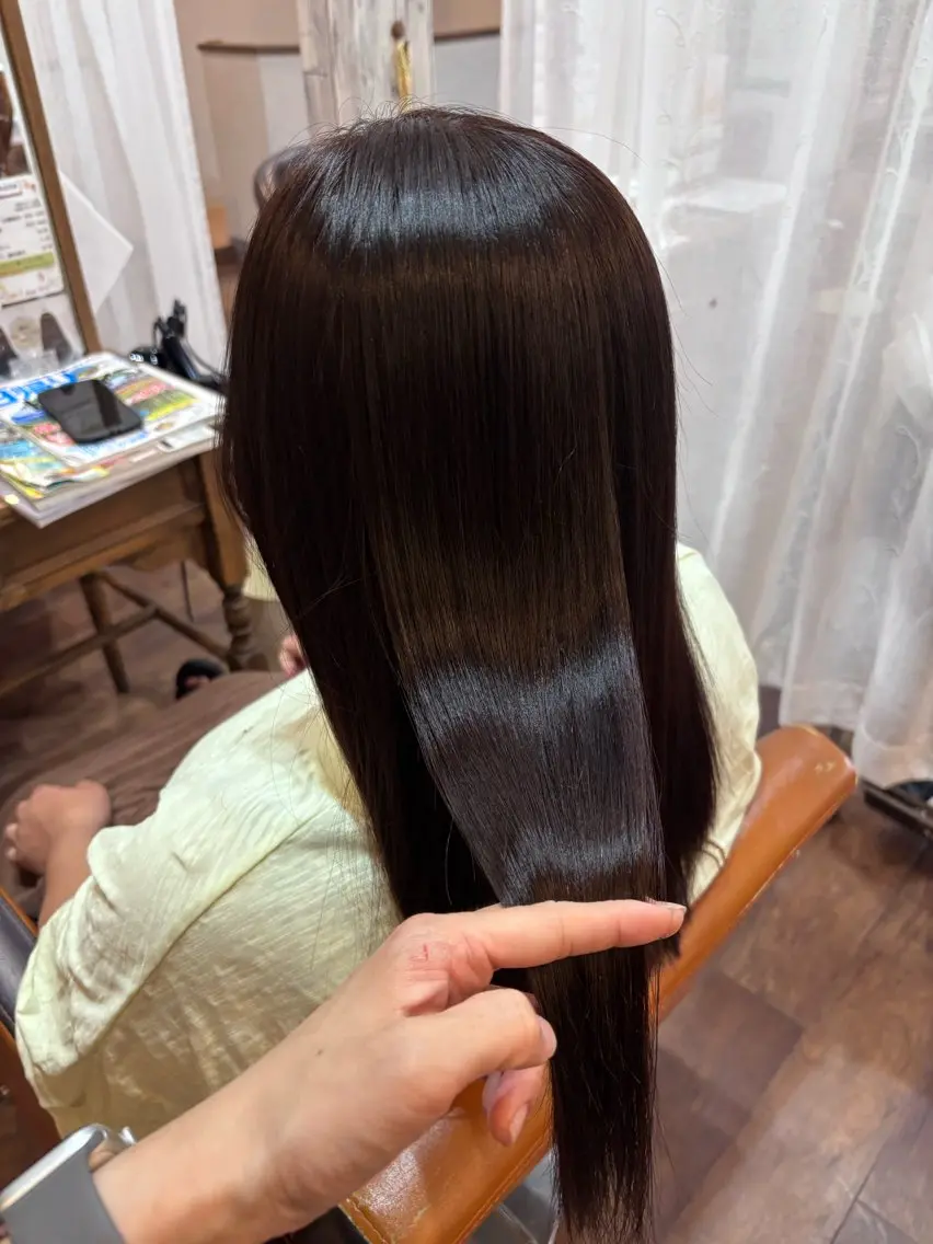 ミディアム カラー ブラウンカラー レッドカラー ヘアカラー radiant/泉南 nakamura🌹のヘアスタイル