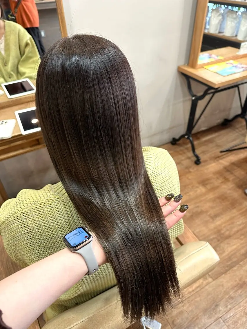 ロング トリートメント あべ ゆうか🪽艶髪のヘアスタイル