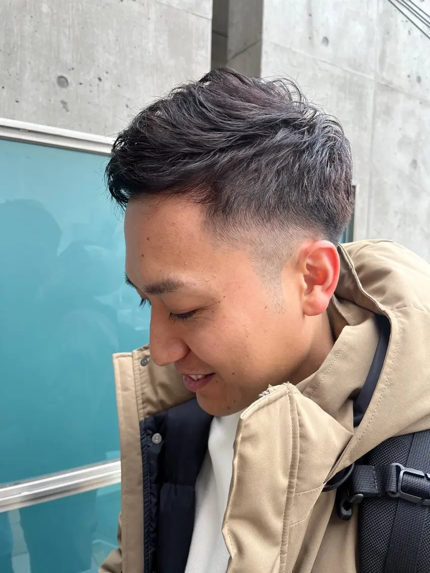 ショート カラー メンズ 久木原 ゆりのヘアスタイル