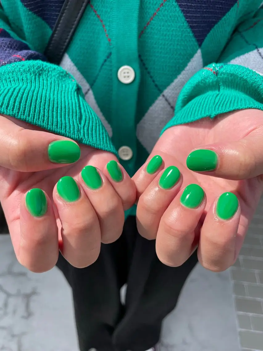 ネイル ワンカラーネイル ハンドネイル ennail ayaのネイルデザイン