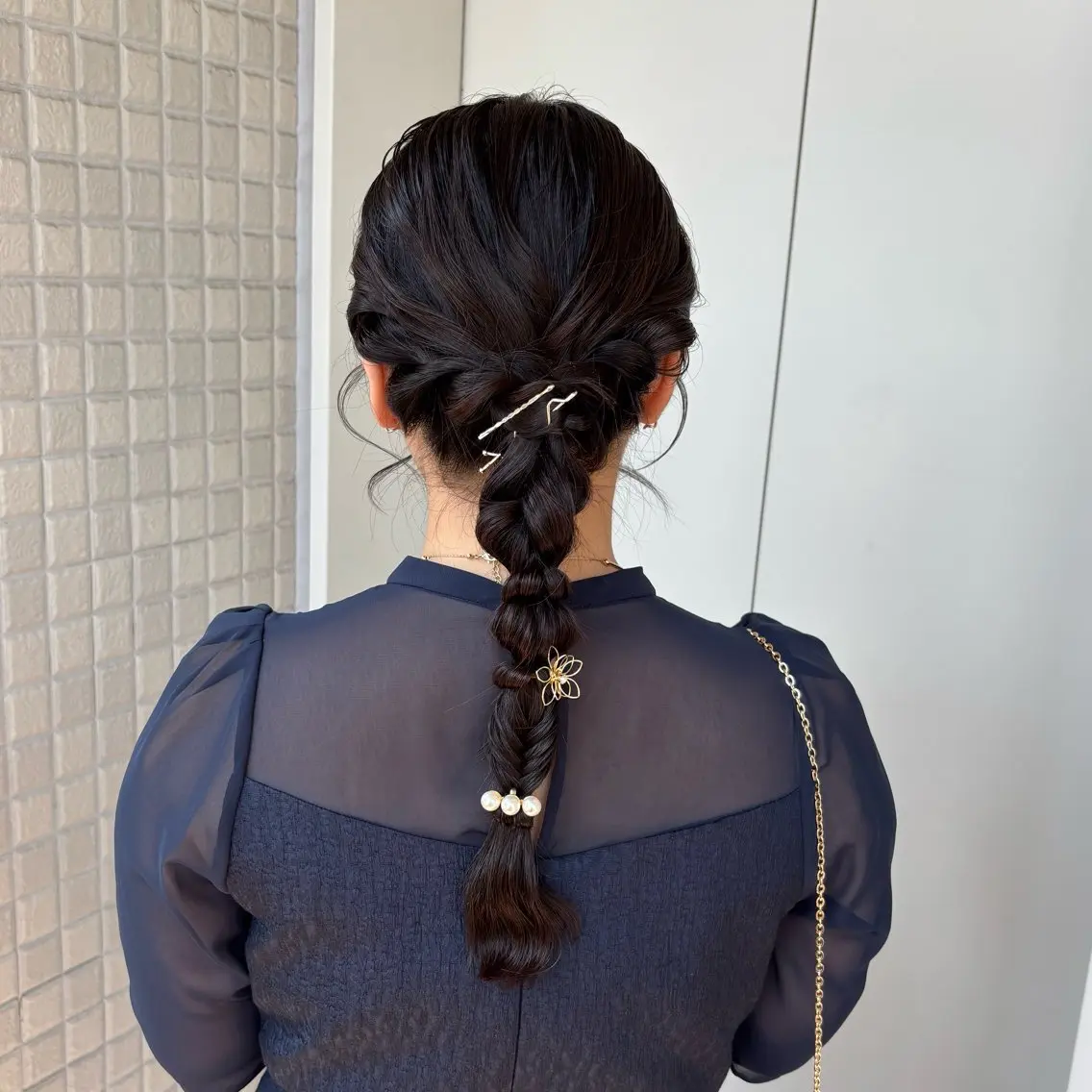 ヘアアレンジ ヘアセット 銀座：似合わせカラー オリーブ🫒アレンジのヘアスタイル