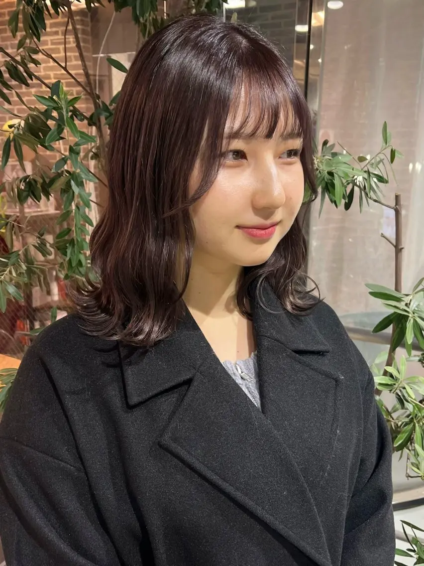 ミディアム カラー ブリーチ ブラウンカラー ケアブリーチ ダブルカラー イヤリングカラー ヘアカラー トリートメント カットパーマ 🌀あさみのヘアスタイル