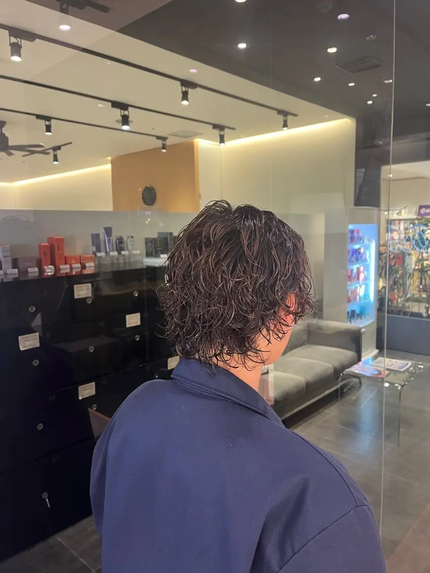 パーマ カット パーマ メンズ/ パーマ/ツバキのヘアスタイル