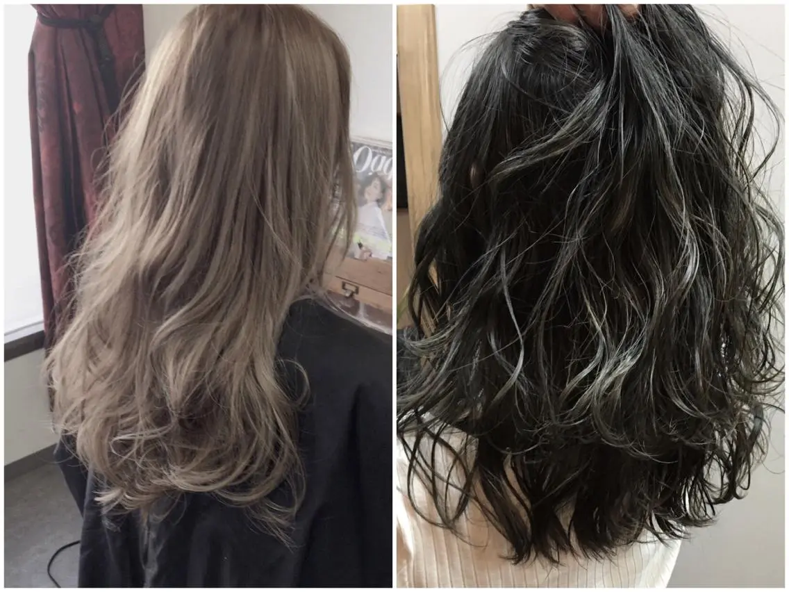 カラー グラデーションカラー ハイライトカラー 外国人風カラー hairsolon Geminiのヘアスタイル