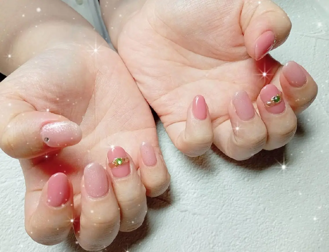 ネイル アートネイル ワンカラーネイル ハンドネイル flure de neige yukiのネイルデザイン