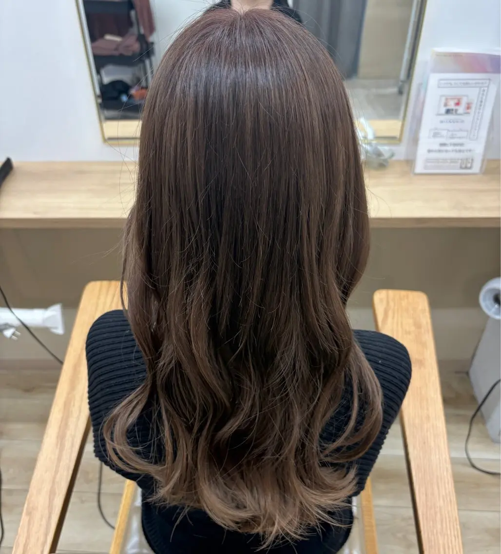 カラー ブリーチ 透明感カラー ヘアカラー a. ririのヘアスタイル
