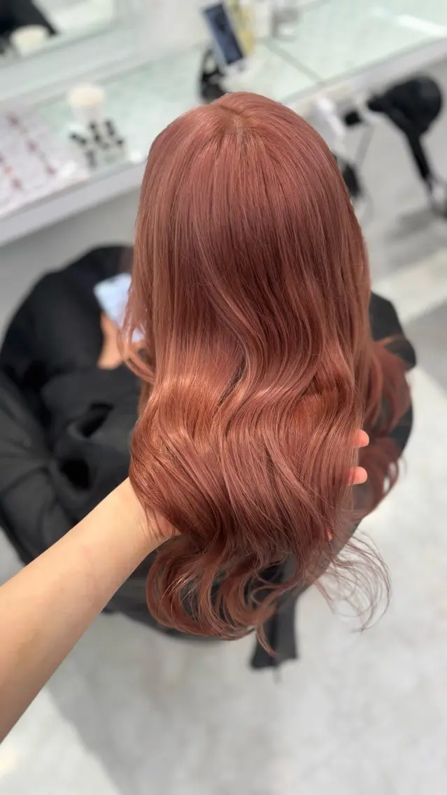 ロング カラー ヘアカラー トリートメント ヘッドスパ ヘアセット 💗デザインカラー 💗RISA🐰のヘアスタイル