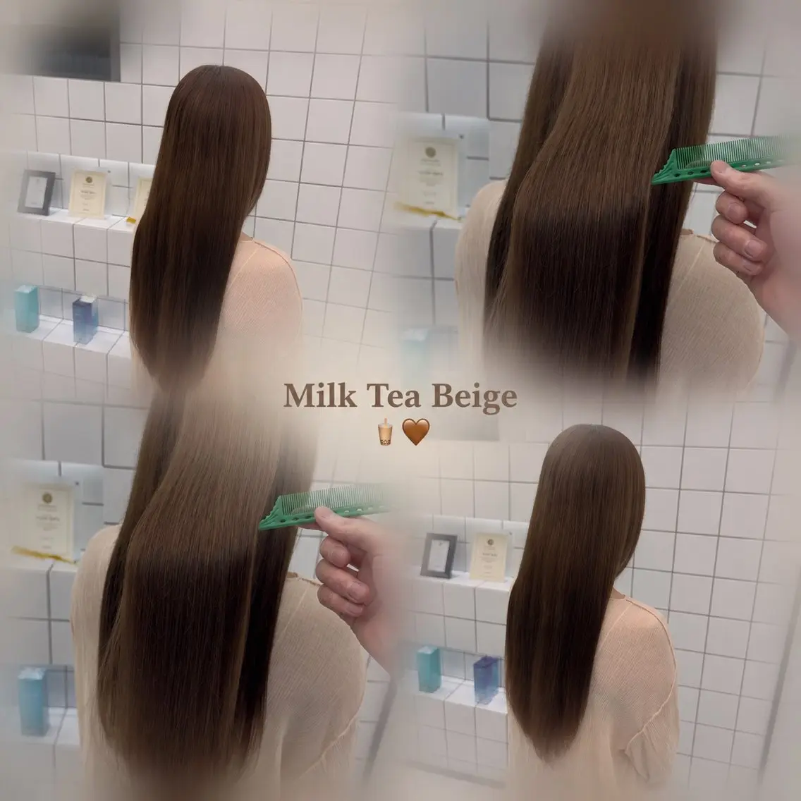 ロング カラー ベージュカラー ブリーチ 透明感カラー ミルクティーベージュ ブリーチなしカラー ヘアカラー メンズパーマ/ ハイトーン/宗形建哉のヘアスタイル
