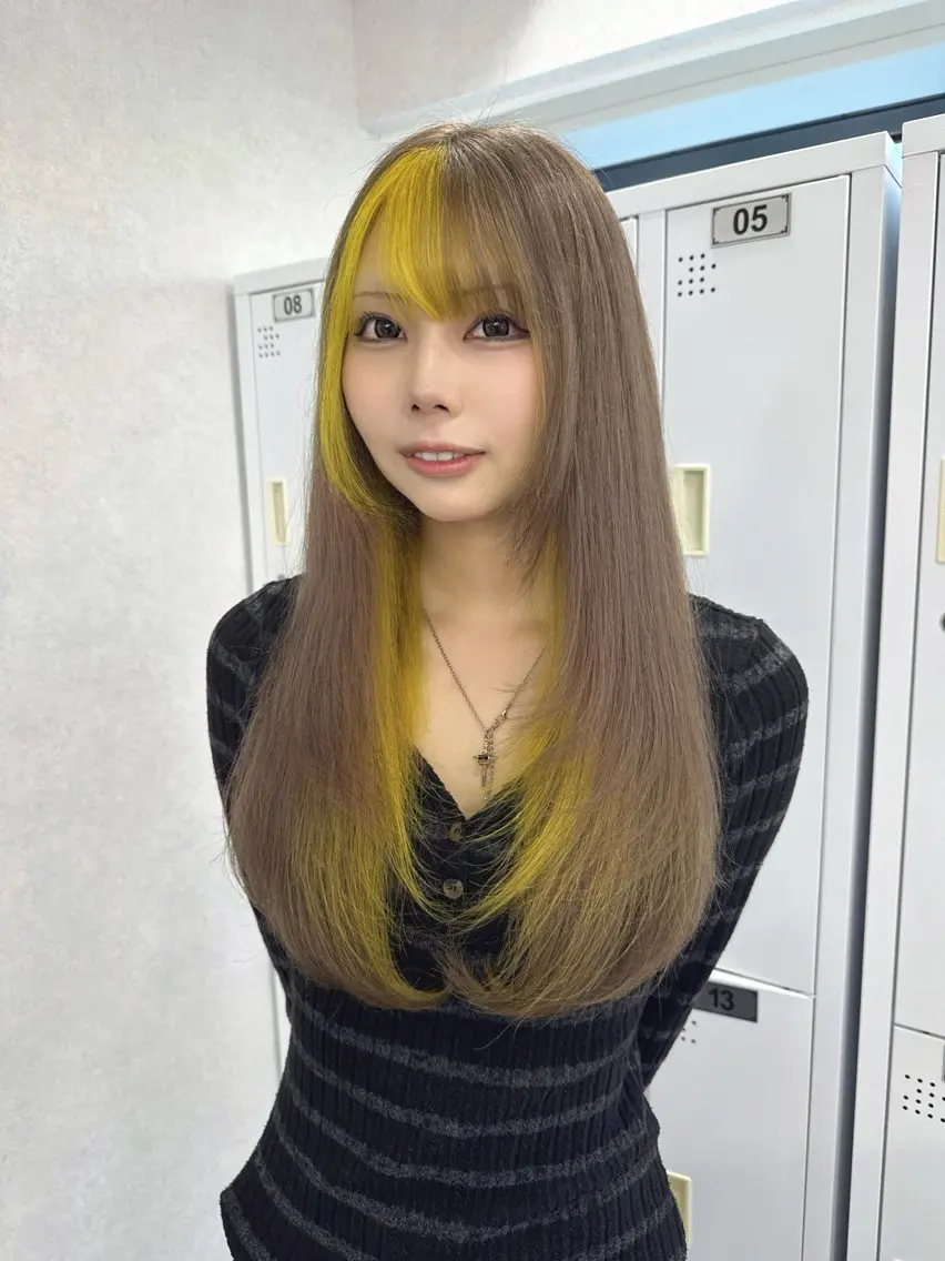 カラー ヘアカラー 🧸垢抜けハイトーン 🫧𖤐⡱れんのヘアスタイル