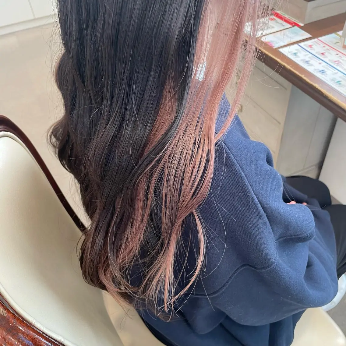 ロング カラー ベージュカラー ピンクカラー ヘアカラー トリートメント 🍪ﾖｼｲﾊﾙﾈ🍪 ﾗﾍﾞﾝﾀﾞｰｶﾗｰのヘアスタイル