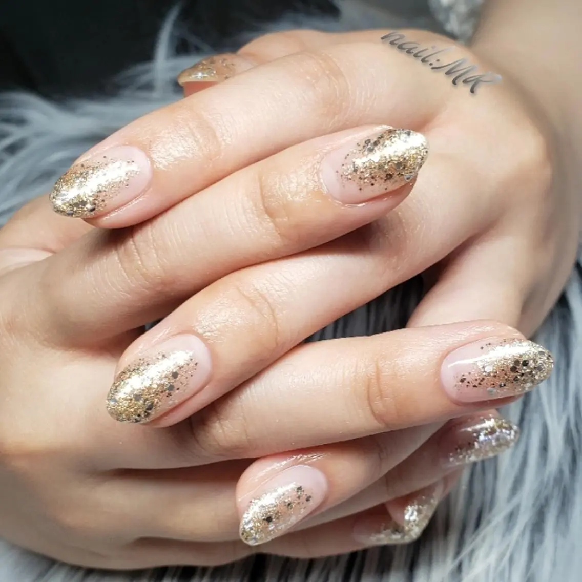 ネイル グラデーション ラメ(グリッター) ラメグラデーション Nail salon Coco【溝の口駅】のネイルデザイン