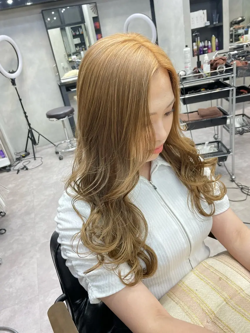 ロング トリートメント ヘアカラー トリートメント 👑最高級エクステ 👑新宿/タイセイのヘアスタイル