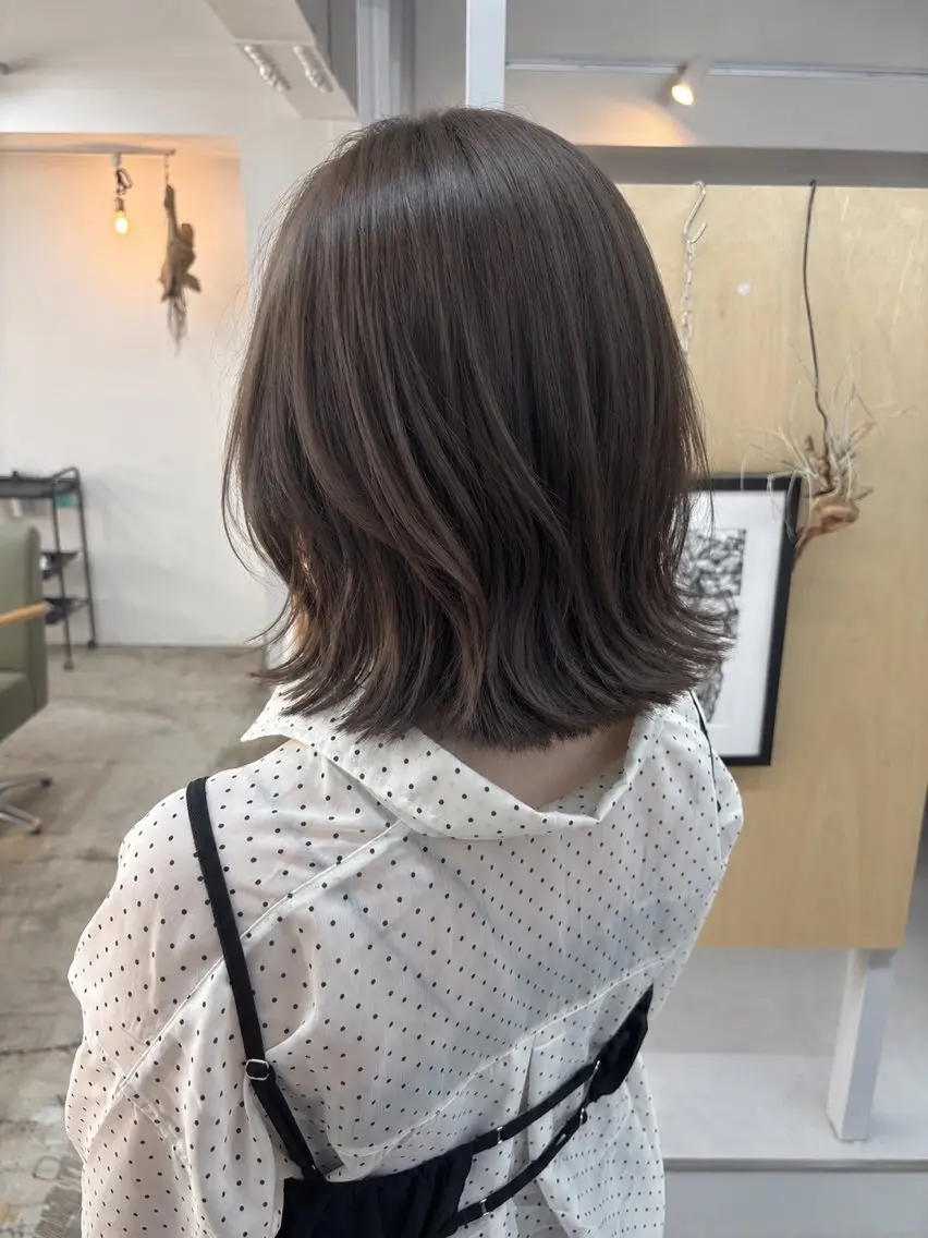 ミディアム カラー カット ヘアカラー トリートメント Kaho/大阪心斎橋 ボブ/レイヤー/艶髪のヘアスタイル