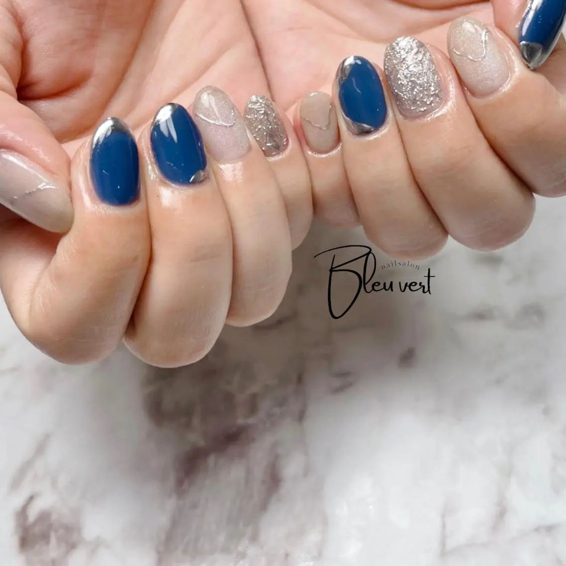 ネイル Nailsalon Bleu vertのネイルデザイン