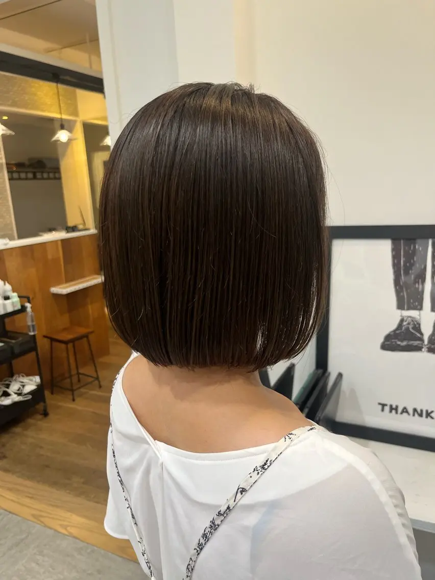 ショート ボブ カット 無料カットモデル‪✨ ✂️Nanami🌷のヘアスタイル