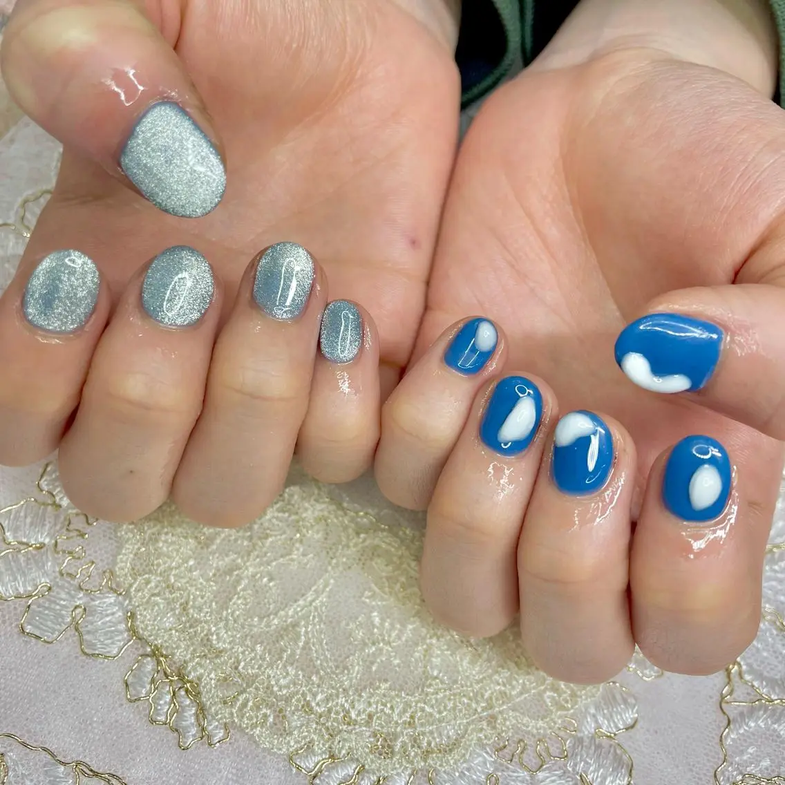 ネイル アートネイル オーロラネイル 成人式 ジェルネイル 卒業式 J terrace Nailのネイルデザイン