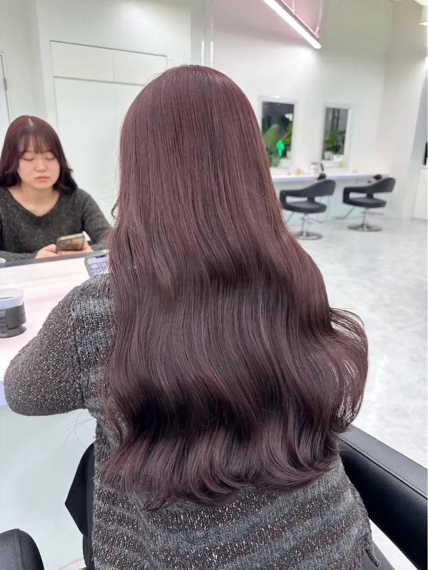 ロング カラー ヘアアレンジ メンズ ヘアカラー 💗ブリーチなし暖色 kotono💗のヘアスタイル