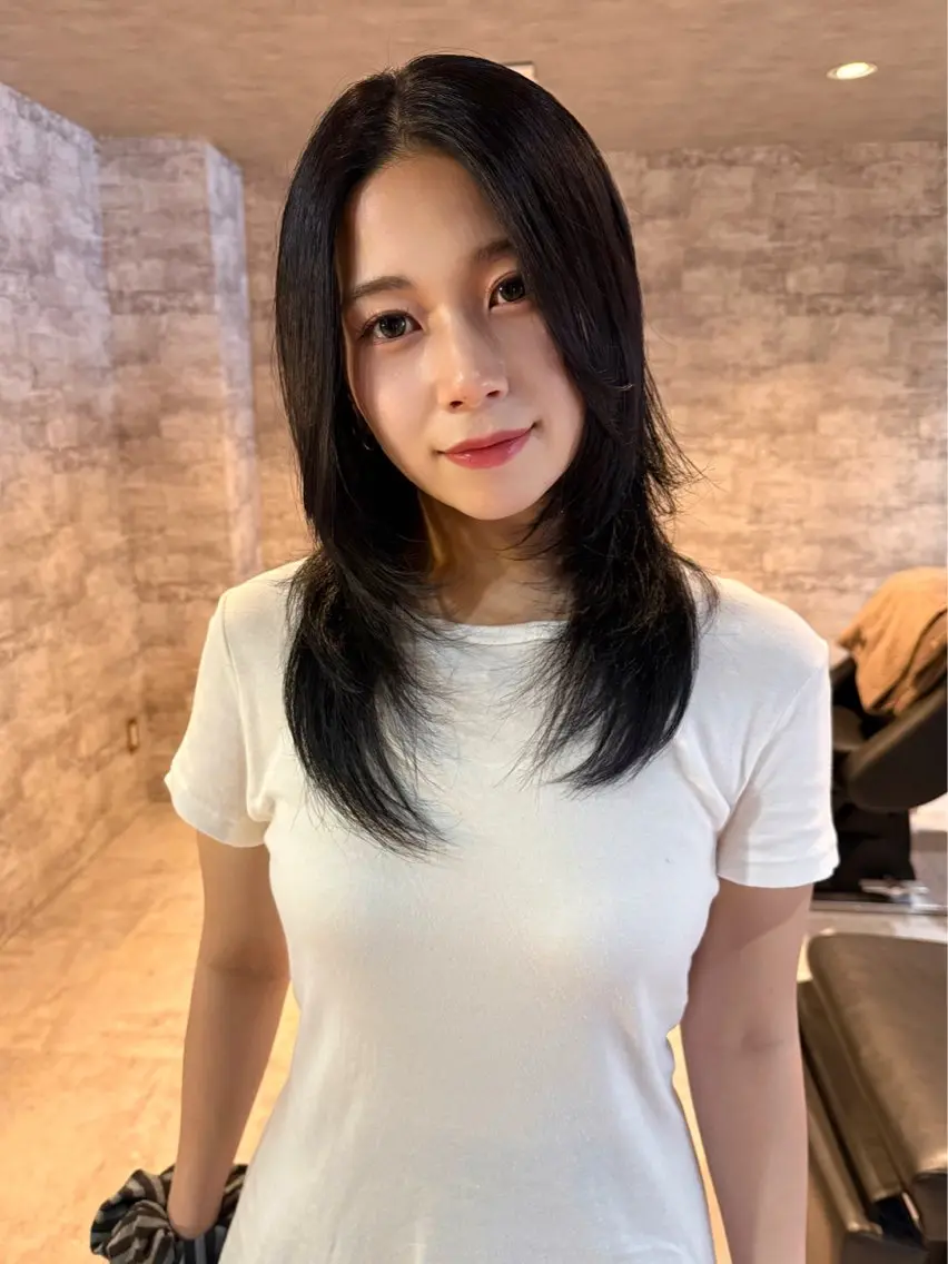 ミディアム カラー カット ヘアカラー トリートメント mai / linoah˚✧のヘアスタイル