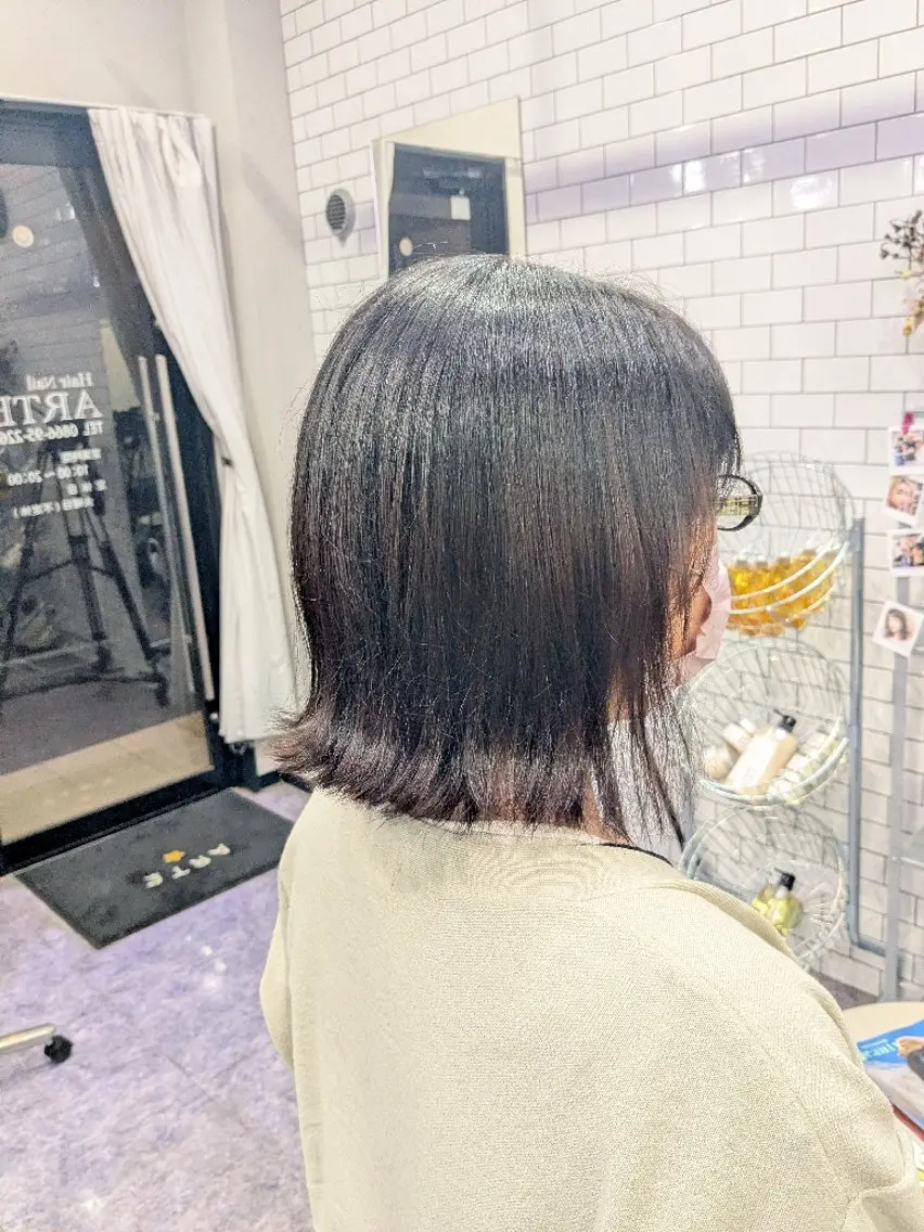 ミディアム 多田 遥香のヘアスタイル