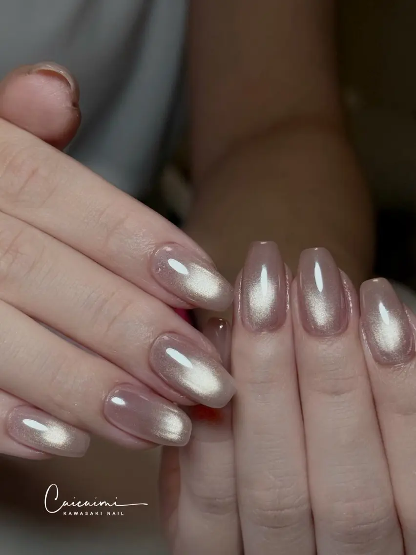 ネイル マグネットネイル ハンドネイル G nail 川崎自宅ネイルのネイルデザイン