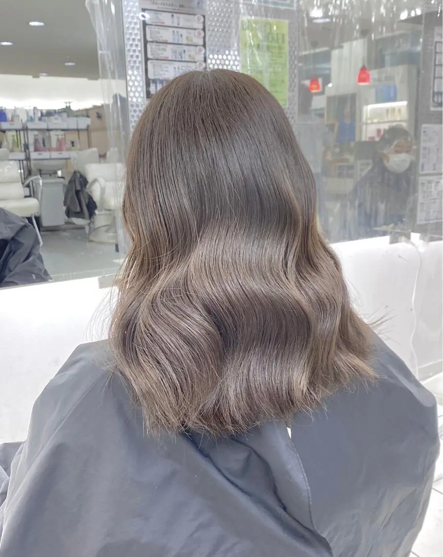 【ワンカラー+トリートメント】ブラウン系🍂アッシュ系☁️【赤み消しカラー/オリーブベージュ/ミルクティーカラー】の写真