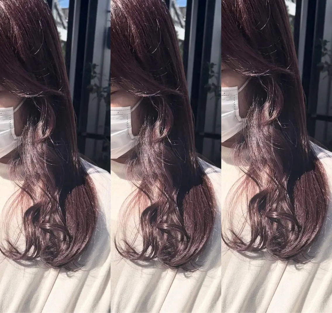セミロング カラー ヘアアレンジ ブリーチ ブラウンカラー 透明感カラー 韓国風カラー ブリーチなしカラー stylist ◎RUKI.のヘアスタイル