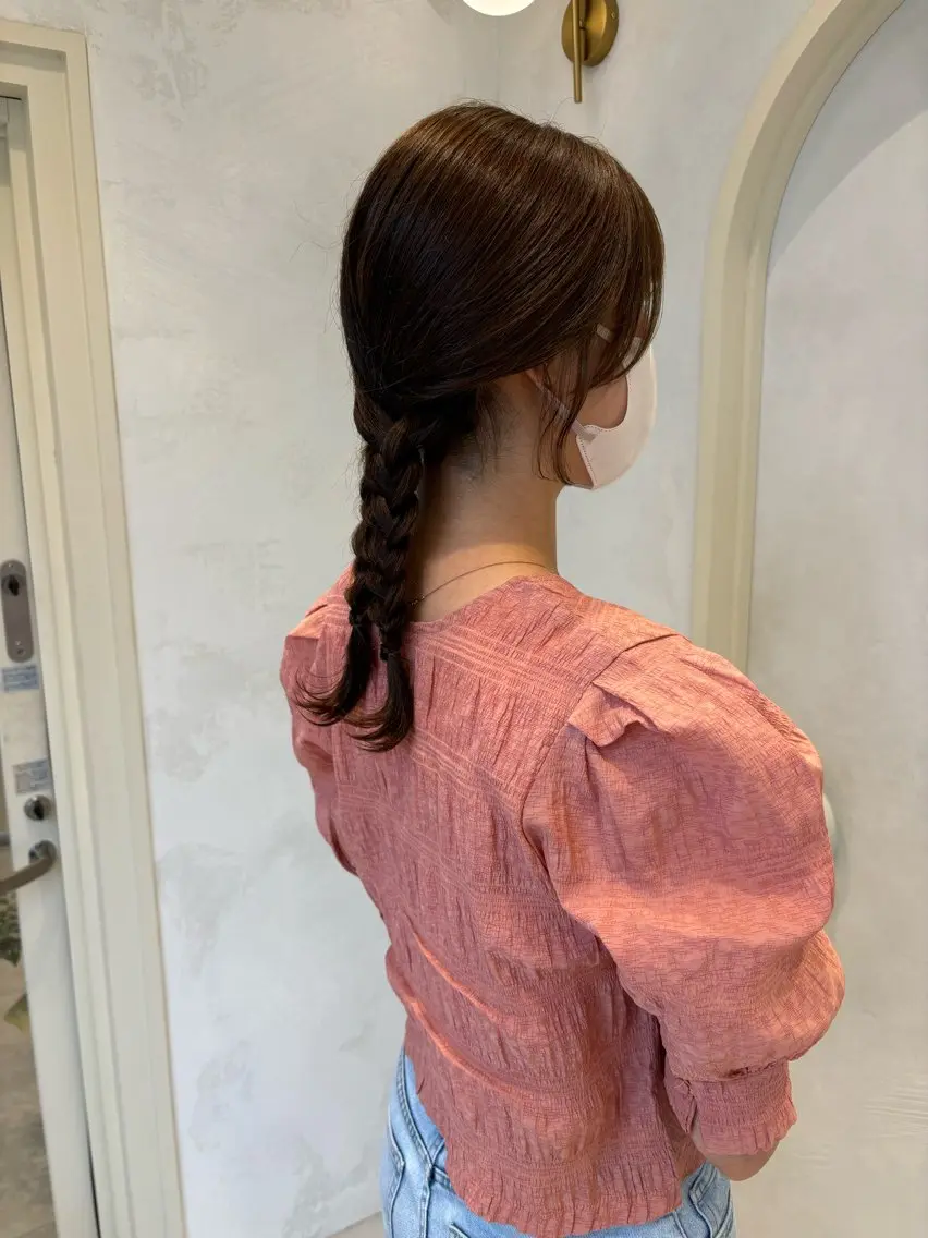セミロング ヘアカラー 桑本 さと子のヘアスタイル